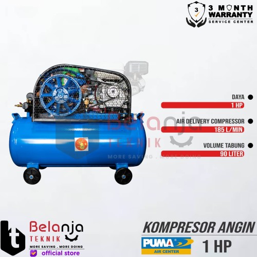 PUMA Mesin Kompresor Angin 1 HP Air Compressor PUK1090A 1HP Body Only