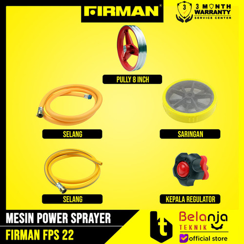 Firman Mesin Power Sprayer FPS 22 Alat Cuci Steam FPS22 Body Only