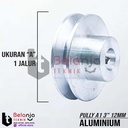 Pully Aluminium A 1 Jalur 3 Inch As 12 Mm Pulley Puli A1 3" As 12mm