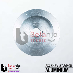 Pully Aluminium B 1 Jalur 4 Inch As 20 Mm Pulley Puli B1 4" As 20mm