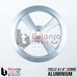 Pully Aluminium A 1 Jalur 8 Inch As 20 Mm Pulley Puli A1 8" As 20mm