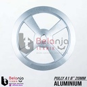 Pully Aluminium A 1 Jalur 8 Inch As 20 Mm Pulley Puli A1 8" As 20mm