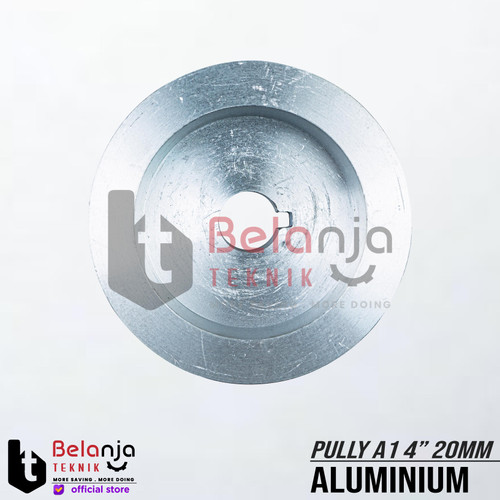 Pully Aluminium A 1 Jalur 4 Inch As 20 Mm Pulley Puli A1 4" As 20mm