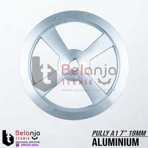 Pully Aluminium A 1 Jalur 7 Inch As 19 Mm Pulley Puli A1 7" As 19mm