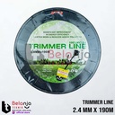 Pro Quip Tali Senar Potong Rumput 2.4 MM X 190 Meter Trimmer Line Square