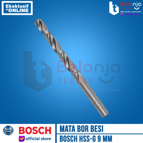 Bosch Mata Bor Besi 9mm HSS-G HSS G 9 mm Metal Drill Bits Bosch
