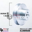 Pully Aluminium A 1 Jalur 3.5 Inch As 19 Mm Pulley Puli A1 3.5" 19mm