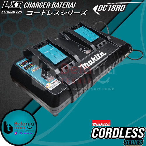 Makita Lithium-Ion Dual Port Fast Charger DC18RD 18V LXT DC 18 RD wFan