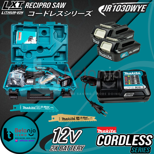 Makita Gergaji Cordless JR 103 DWYE Recipro Sabre Saw Reciprocating
