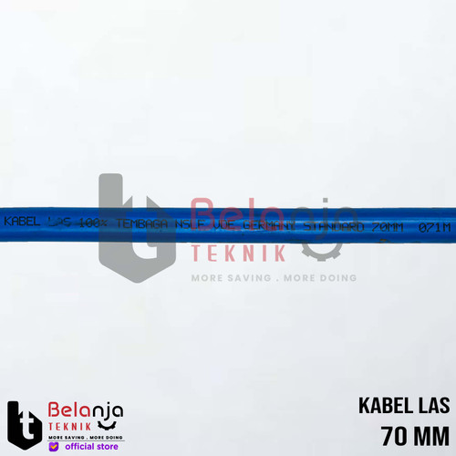 Superflex Kabel Las 70mm Full Tembaga Super Flexible Biru 70 mm