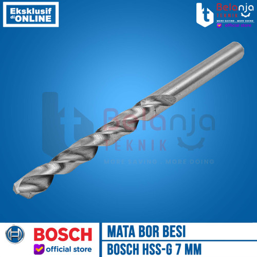 Bosch Mata Bor Besi 7mm HSS-G HSS G 7 mm Metal Drill Bits Bosch