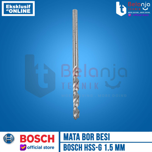 Bosch Mata Bor Besi 1.5mm HSS-G HSS G 1.5 mm Metal Drill Bits Bosch