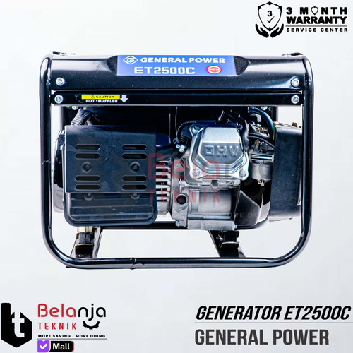 General Genset Bensin ET 2500L Generator Set Listrik 1200 Watt ET 2500