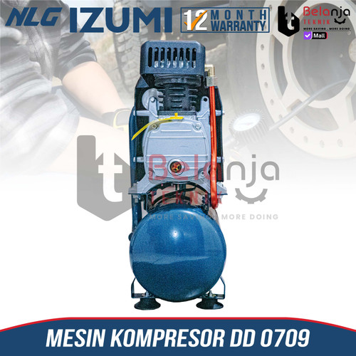 Izumi NLG Mesin Kompressor Angin Portable 3/4 HP 9 Liter Air Compressor 9L 0.75 HP