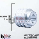 Pully Aluminium B 3 Jalur 3.5 Inch As 42 Mm Pulley Puli B3 3.5" 42mm