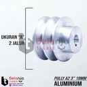Pully Aluminium A 2 Jalur 3 Inch As 19 Mm Pulley Puli A2 3" As 19mm