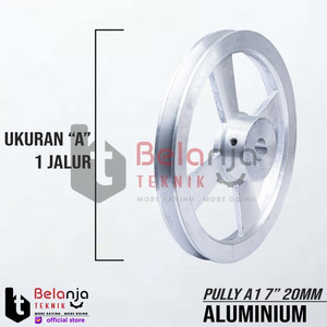 Pully Aluminium A 1 Jalur 7 Inch As 20 Mm Pulley Puli A1 7" As 20mm