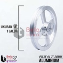 Pully Aluminium A 1 Jalur 7 Inch As 20 Mm Pulley Puli A1 7" As 20mm