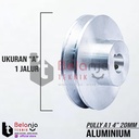 Pully Aluminium A 1 Jalur 4 Inch As 20 Mm Pulley Puli A1 4" As 20mm