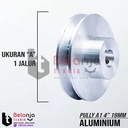 Pully Aluminium A 1 Jalur 4 Inch As 19 Mm Pulley Puli A1 4" As 19mm