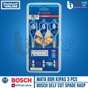 Bosch Self Cut Spade Bits Mata Bor Kipas Kayu Set 3 Pcs 3Pcs Selfcut