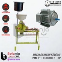 Mesin Gilingan Kedelai-Tahu 6" PMJ + Elektro Motor 1HP 1Phase 4Pole
