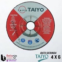 Taiyo Batu Gurinda 4 Inch x 6 mm Mata Poles Besi Grinding Wheel 4" In