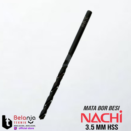 Nachi Mata Bor Besi HSS 3.5 mm Shank Lurus Drill Bit 3.5mm Original