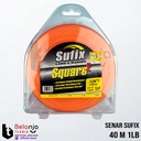 Sufix Tali Senar Mesin Potong Rumput Kotak 40 Meter Trimmer Line 3.2MM