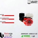 Swan Mesin Kompresor Angin 1 Hp Honda Gx 160 5.5 Hp Air Compressor 1hp