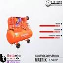 Matrix Mesin Kompresor Angin 0.25 Hp Air Compressor 30 Liter 1/4 Hp