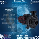 Grundfos Mesin Pompa Air Transfer Sentrifugal NS 30-18M 4 Meter 1Phase