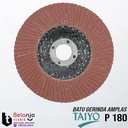 Taiyo Mata Batu Gurinda Amplas Susun 4" Inch Grid Grit 180 Flap Disc 4