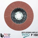 Taiyo Mata Batu Gurinda Amplas Susun 4" Inch Grid Grit 150 Flap Disc 4