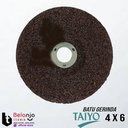 Taiyo Batu Gurinda 4 Inch x 6 mm Mata Poles Besi Grinding Wheel 4" In