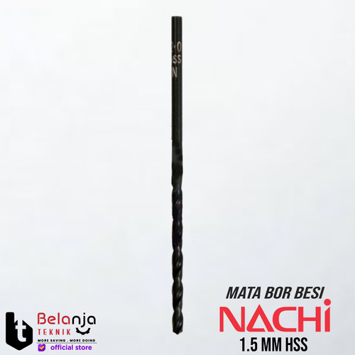 Nachi Mata Bor Besi HSS 1.5 mm Shank Lurus Drill Bit 1.5mm Original