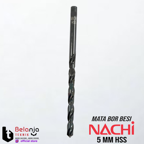 Nachi Mata Bor Besi HSS 5 mm Shank Lurus Drill Bit 5mm Original
