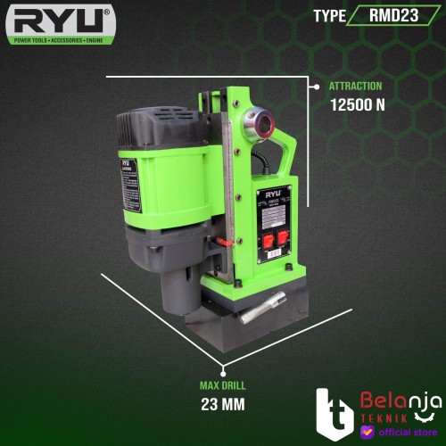 RYU Mesin Bor Magnet RMD 23 MM Magnetic Drill RMD23 23MM
