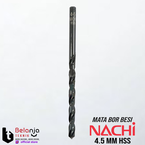 Nachi Mata Bor Besi HSS 4.5 mm Shank Lurus Drill Bit 4.5mm Original