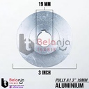 Pully Alumunium A 1 Jalur 3" As 19 mm Pulley Puli A1 3 Inch As 19mm