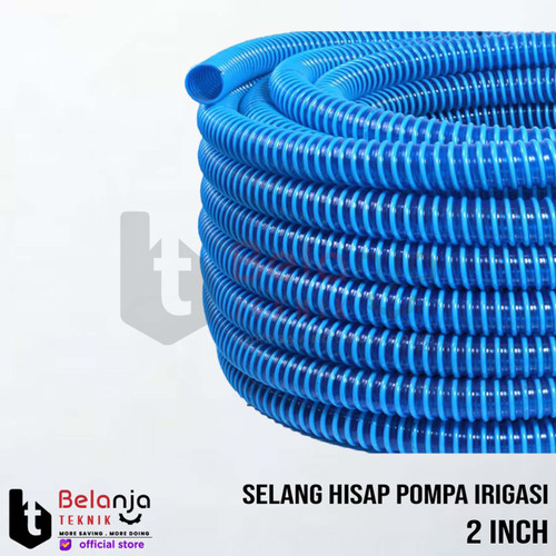 Selang Hisap Pompa Irigasi Biru Selang Spiral PVC Suction 2" Inch 2
