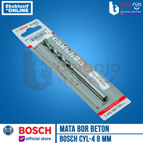 BOSCH Mata Bor Multi Material 8 mm CYL 4 CYL4 Multipurpose Drill Bits