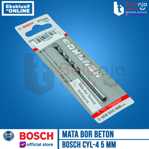 BOSCH Mata Bor Multi Material 5 mm CYL 4 CYL4 Multipurpose Drill Bits