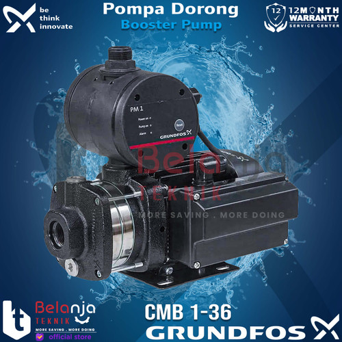 Grundfos Pompa Dorong CMB 1-36 CMB1-36 Pompa Booster Otomatis 400 Watt