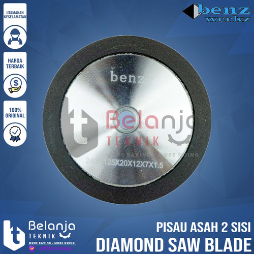 Benz Diamond Saw Blade 5" inch Pisau Asah 2 Sisi Asahan Pisau Serut 5