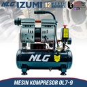 Izumi NLG Mesin Kompressor Angin Portable 3/4 HP 9 Liter Oilless Air Compressor 0.75 HP Tanpa Oli