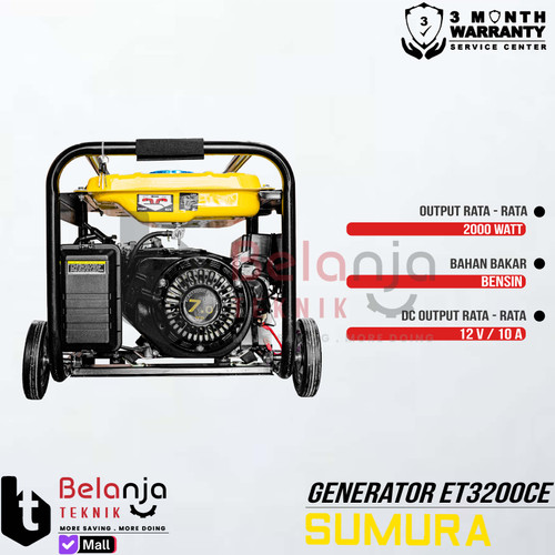 SUMURA ET 3200 CE Generator Set 2000 WATT Genset ET 3200CE TERMURAH