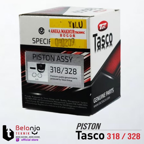 Tasco Piston Set Mesin Potong Rumput Assy 318 328 Piston Seher Komplit