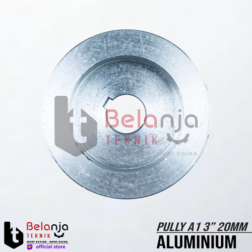 Pully Alumunium A 1 Jalur 3" As 20 mm Pulley Puli A1 3 Inch As 20mm