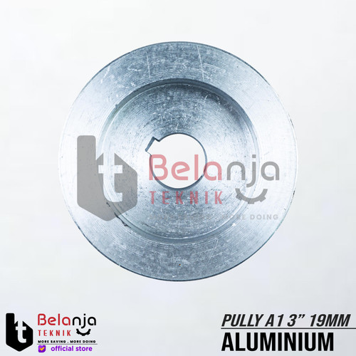 Pully Alumunium A 1 Jalur 3" As 19 mm Pulley Puli A1 3 Inch As 19mm